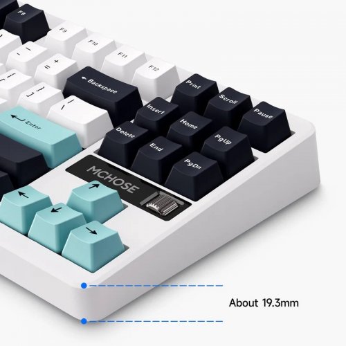 Купить Клавиатура MCHOSE G87 RGB Mechanical Speed Gold Switch V2 Wireless (MC-G87-23) Peach Gradient - цена в Харькове, Киеве, Днепре, Одессе
в интернет-магазине Telemart фото