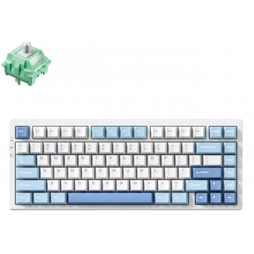 Купить Клавиатура MCHOSE G75 Pro RGB Mechanical Cabbage Tofu Switch Wireless (MC-G75-4A-UA) Blue - цена в Харькове, Киеве, Днепре, Одессе
в интернет-магазине Telemart фото