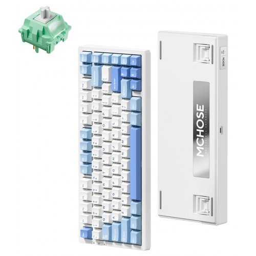 Клавіатура MCHOSE G75 Pro RGB Mechanical Cabbage Tofu Switch Wireless (MC-G75-4A-UA) Blue купити в Україні: Київ, Львів, Хмельницький, Тернопіль | Низька ціна, відгуки, характеристики від TELEMART фото