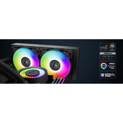 Готова СВО Arctic Liquid Freezer III Pro 280 A-RGB (ACFRE00183A) Black купити з перевіркою сумісності: огляд, характеристики, ціна у Києві, Львові, Вінниці, Хмельницькому, Івано-Франківську, Україні | інтернет-магазин TELEMART.UA фото