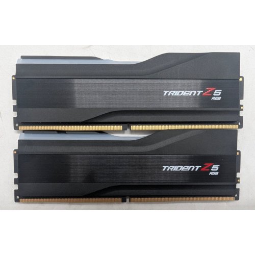 Озп G.Skill DDR5 64GB (2x32GB) 6000Mhz Trident Z5 RGB (F5-6000J3040G32GX2-TZ5RK) (Відновлено продавцем, 792237) купити з перевіркою сумісності: огляд, характеристики, ціна у Києві, Львові, Вінниці, Хмельницькому, Івано-Франківську, Україні | інтернет-магазин TELEMART.UA фото