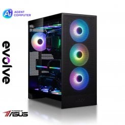 Компьютер EVOLVE UltraPart Titanium H (EVUP-THR995X3DN509-D564S2TBK) Black / AMD Ryzen 9 9950X3D (4.3-5.7), 16 ядер / NVIDIA GeForce RTX 5090 / 64 ГБ (DDR5) / 2048 ГБ (SSD)