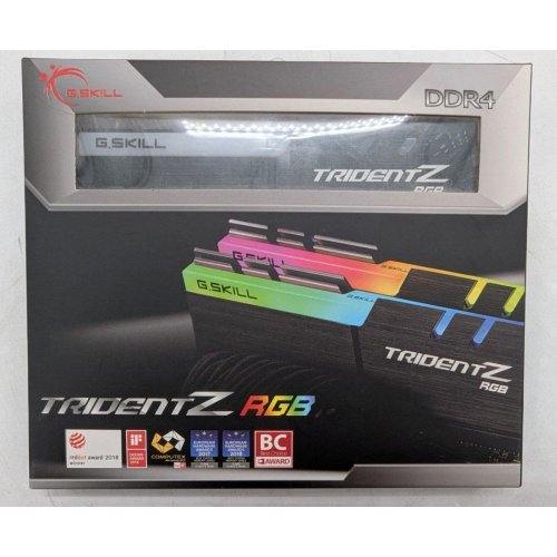 Озп G.Skill DDR4 16GB (2x8GB) 3200Mhz Trident Z RGB (F4-3200C16D-16GTZR) (Відновлено продавцем, 792266) купити з перевіркою сумісності: огляд, характеристики, ціна у Києві, Львові, Вінниці, Хмельницькому, Івано-Франківську, Україні | інтернет-магазин TELEMART.UA фото