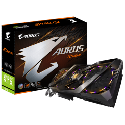 Видеокарта Gigabyte GeForce RTX 2080 AORUS Xtreme Edition 8192MB (GV-N2080AORUS X-8GC) (Восстановлено продавцом, 792268)
