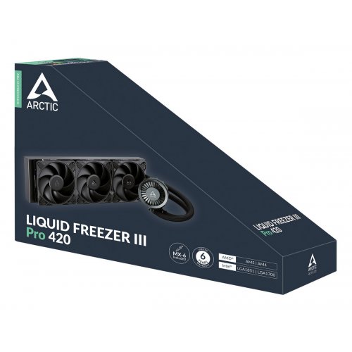 Готова СВО Arctic Liquid Freezer III Pro 420 (ACFRE00181A) Black купити з перевіркою сумісності: огляд, характеристики, ціна у Києві, Львові, Вінниці, Хмельницькому, Івано-Франківську, Україні | інтернет-магазин TELEMART.UA фото