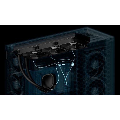 Готова СВО Arctic Liquid Freezer III Pro 420 (ACFRE00181A) Black купити з перевіркою сумісності: огляд, характеристики, ціна у Києві, Львові, Вінниці, Хмельницькому, Івано-Франківську, Україні | інтернет-магазин TELEMART.UA фото