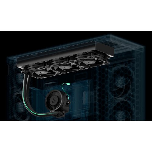 Готова СВО Arctic Liquid Freezer III Pro 420 (ACFRE00181A) Black купити з перевіркою сумісності: огляд, характеристики, ціна у Києві, Львові, Вінниці, Хмельницькому, Івано-Франківську, Україні | інтернет-магазин TELEMART.UA фото