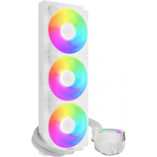 Готова СВО Arctic Liquid Freezer III Pro 420 A-RGB (ACFRE00189A) White купити з перевіркою сумісності: огляд, характеристики, ціна у Києві, Львові, Вінниці, Хмельницькому, Івано-Франківську, Україні | інтернет-магазин TELEMART.UA фото