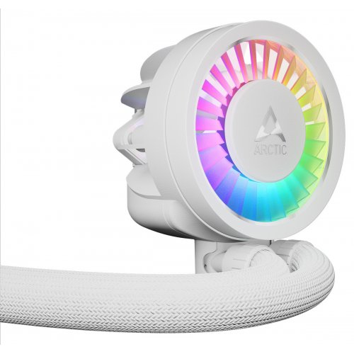 Готова СВО Arctic Liquid Freezer III Pro 420 A-RGB (ACFRE00189A) White купити з перевіркою сумісності: огляд, характеристики, ціна у Києві, Львові, Вінниці, Хмельницькому, Івано-Франківську, Україні | інтернет-магазин TELEMART.UA фото