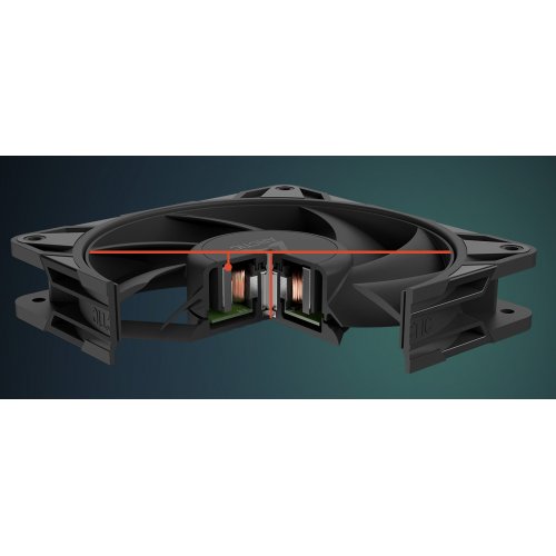 Кулер для корпуса Arctic P12 Pro (ACFAN00305A) Black купити з перевіркою сумісності: огляд, характеристики, ціна у Києві, Львові, Вінниці, Хмельницькому, Івано-Франківську, Україні | інтернет-магазин TELEMART.UA фото