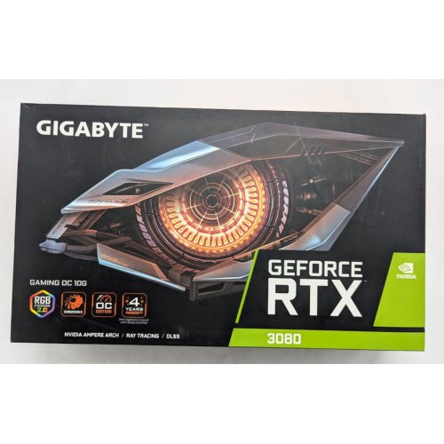 Відеокарта Gigabyte GeForce RTX 3080 Gaming OC 10240MB (GV-N3080GAMING OC-10GD 2.0) (Відновлено продавцем, 792291) купити з перевіркою сумісності: огляд, характеристики, ціна у Києві, Львові, Вінниці, Хмельницькому, Івано-Франківську, Україні | інтернет-магазин TELEMART.UA фото