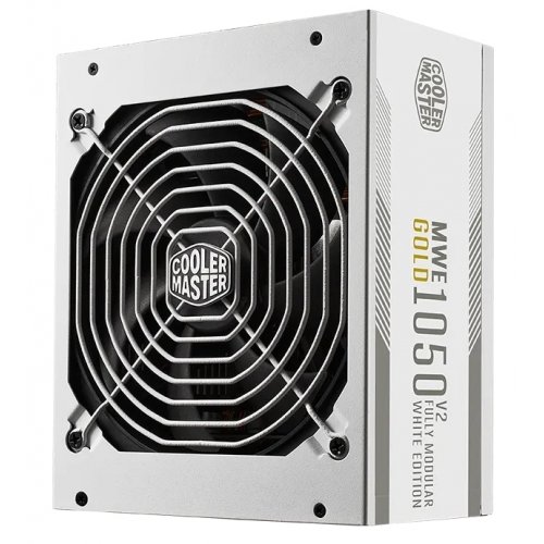 Блок живлення Cooler Master MWE Gold V2 1050W ATX 3.1 (MPE-A501-AFCAG-3EGEU) White купити з перевіркою сумісності: огляд, характеристики, ціна у Києві, Львові, Вінниці, Хмельницькому, Івано-Франківську, Україні | інтернет-магазин TELEMART.UA фото