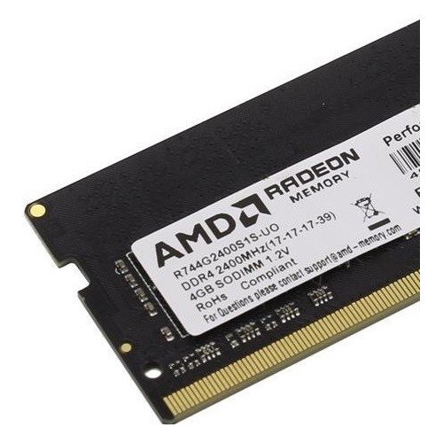 Продать ОЗУ AMD Radeon SODIMM DDR4 4GB 2400Mhz Performance (R744G2400S1S-UO) по Trade-In интернет-магазине Телемарт - Киев, Днепр, Украина фото