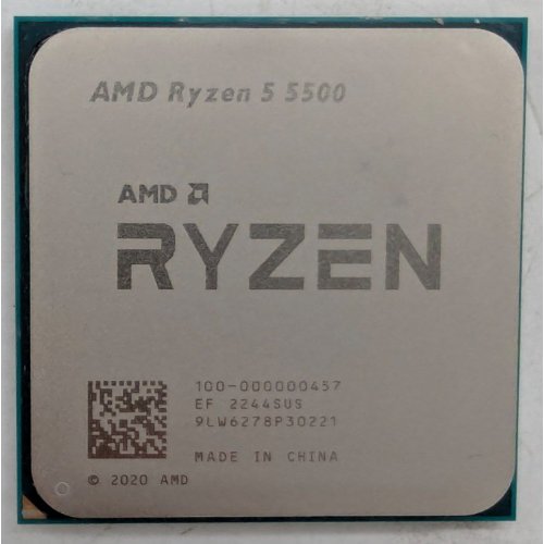 Купить Процессор AMD Ryzen 5 5500 3.6(4.2)GHz 16MB sAM4 Tray (100-000000457) (Восстановлено продавцом, 792523) с проверкой совместимости: обзор, характеристики, цена в Киеве, Днепре, Одессе, Харькове, Украине | интернет-магазин TELEMART.UA фото