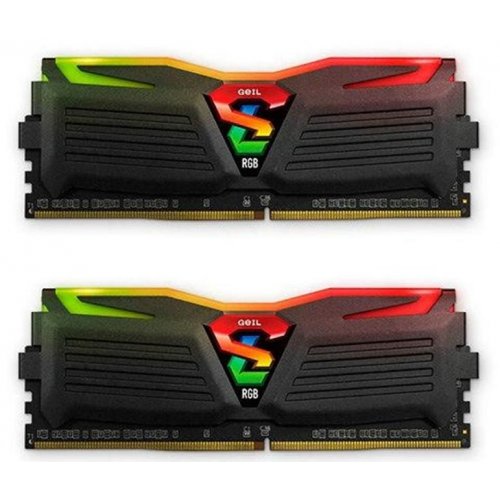 

Geil DDR4 16GB (2x8GB) 3200Mhz Super Luce RGB (GLC416GB3200C16ADC) Black