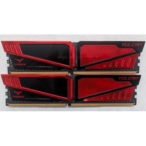 Озп Team DDR4 16GB (2x8GB) 3200Mhz T-Force Vulcan Red (TLRED416G3200HC16CDC01) (Відновлено продавцем, 792645) купити з перевіркою сумісності: огляд, характеристики, ціна у Києві, Львові, Вінниці, Хмельницькому, Івано-Франківську, Україні | інтернет-магазин TELEMART.UA фото
