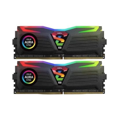 Продать ОЗУ Geil DDR4 16GB (2x8GB) 3200Mhz Super Luce RGB (GLS416GB3200C16ADC) Black по Trade-In интернет-магазине Телемарт - Киев, Днепр, Украина фото