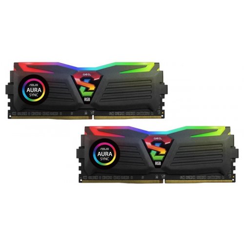 Продать ОЗУ Geil DDR4 16GB (2x8GB) 3200Mhz Super Luce RGB (GLS416GB3200C16ADC) Black по Trade-In интернет-магазине Телемарт - Киев, Днепр, Украина фото
