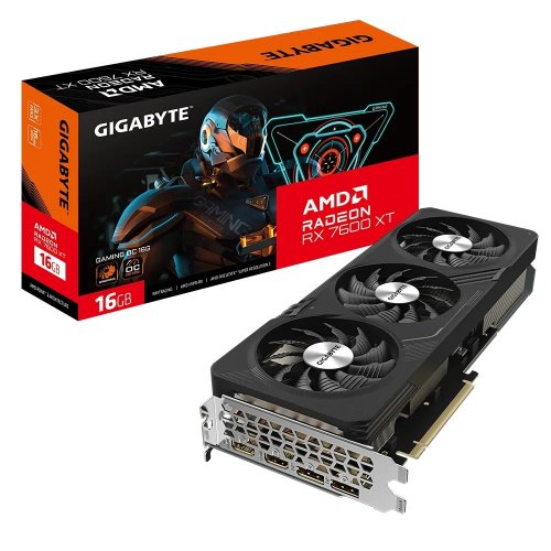 Купить Видеокарта Gigabyte Radeon RX 7600 XT Gaming OC 16384MB (GV-R76XTGAMING OC-16GD) (Восстановлено продавцом, 792805) с проверкой совместимости: обзор, характеристики, цена в Киеве, Днепре, Одессе, Харькове, Украине | интернет-магазин TELEMART.UA фото