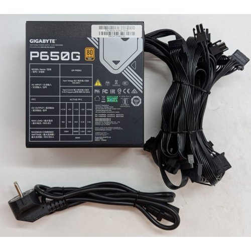 Блок живлення Gigabyte P650G 650W (GP-P650G) (Відновлено продавцем, 792806) купити з перевіркою сумісності: огляд, характеристики, ціна у Києві, Львові, Вінниці, Хмельницькому, Івано-Франківську, Україні | інтернет-магазин TELEMART.UA фото