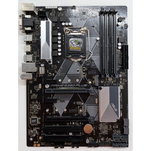 Материнська плата Asus PRIME B360-PLUS (s1151-V2, Intel B360) (Відновлено продавцем, 792808) купити з перевіркою сумісності: огляд, характеристики, ціна у Києві, Львові, Вінниці, Хмельницькому, Івано-Франківську, Україні | інтернет-магазин TELEMART.UA фото