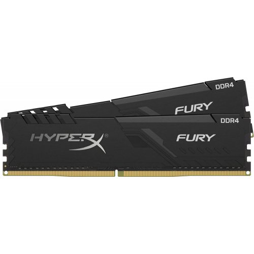 Озп HyperX DDR4 32GB (2x16GB) 2666Mhz Fury Black (HX426C16FB3K2/32) (Відновлено продавцем, 792819) купити з перевіркою сумісності: огляд, характеристики, ціна у Києві, Львові, Вінниці, Хмельницькому, Івано-Франківську, Україні | інтернет-магазин TELEMART.UA фото