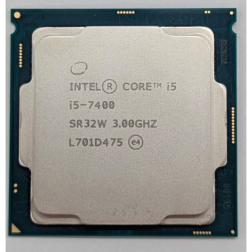 Процесор Intel Core i5-7400 3.0(3.5)GHz 6MB s1151 Tray (CM8067702867050) (Відновлено продавцем, 792838) купити з перевіркою сумісності: огляд, характеристики, ціна у Києві, Львові, Вінниці, Хмельницькому, Івано-Франківську, Україні | інтернет-магазин TELEMART.UA фото