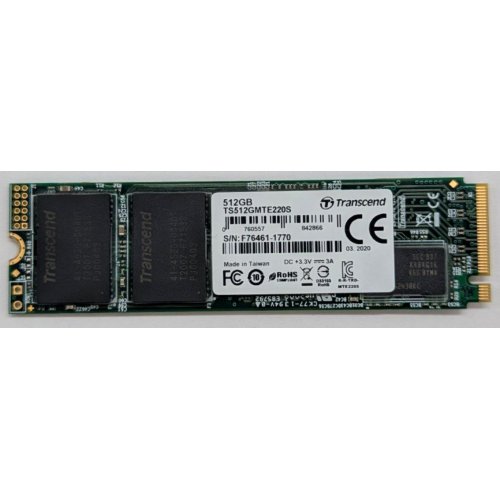 Купить Ssd-диск Transcend 220s 3D NAND 512GB M.2 (2280 PCI-E) NVMe x4 (TS512GMTE220S) (Восстановлено продавцом, 792841) с проверкой совместимости: обзор, характеристики, цена в Киеве, Днепре, Одессе, Харькове, Украине | интернет-магазин TELEMART.UA фото