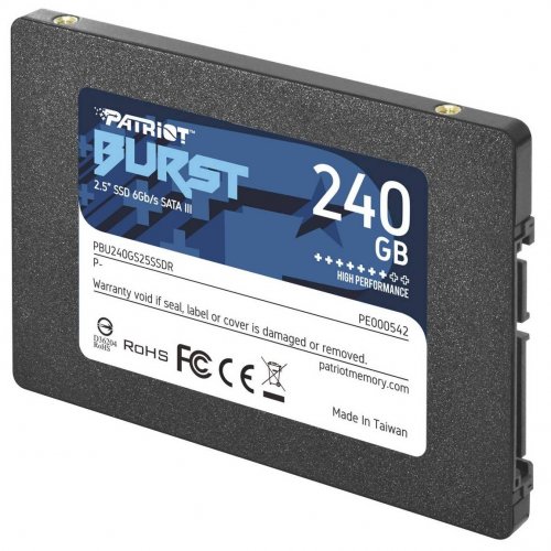 Продати SSD-диск Patriot Burst 240GB TLC 2.5'' (PBU240GS25SSDR) за Trade-In у інтернет-магазині Телемарт - Київ, Дніпро, Україна фото