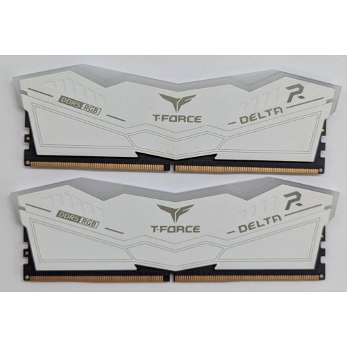 Озп Team DDR5 32GB (2x16GB) 6000Mhz T-Force Delta RGB White (FF4D532G6000HC30DC01) (Відновлено продавцем, 792930) купити з перевіркою сумісності: огляд, характеристики, ціна у Києві, Львові, Вінниці, Хмельницькому, Івано-Франківську, Україні | інтернет-магазин TELEMART.UA фото