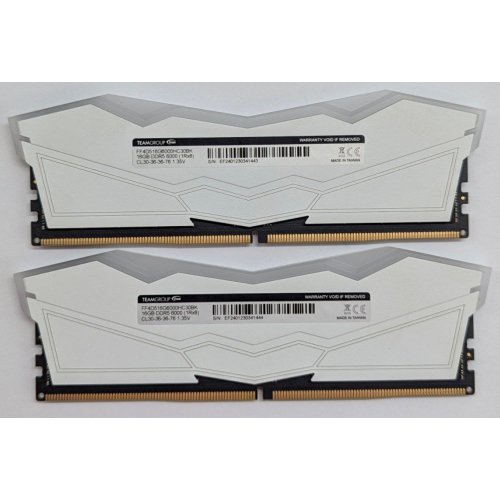 Озп Team DDR5 32GB (2x16GB) 6000Mhz T-Force Delta RGB White (FF4D532G6000HC30DC01) (Відновлено продавцем, 792930) купити з перевіркою сумісності: огляд, характеристики, ціна у Києві, Львові, Вінниці, Хмельницькому, Івано-Франківську, Україні | інтернет-магазин TELEMART.UA фото