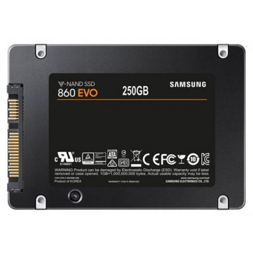 Продать SSD-диск Samsung 860 EVO 3D V-NAND MLC 250GB 2.5" (MZ-76E250B/EU) по Trade-In интернет-магазине Телемарт - Киев, Днепр, Украина фото