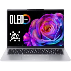 Ноутбук Acer Swift Go 14 SFG14-74 (NX.JCWEU.005) Pure Silver / 14″ (1920x1200, OLED) / Intel Core Ultra 7 255H (2.0-5.1 ГГц), 16 ядер / Intel Arc Graphics 140T / 16 ГБ (LPDDR5x) / 1024 ГБ (SSD) / Windows 11 Home