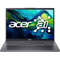 Ноутбук Acer Aspire 16 A16-71GM (NX.J7DEU.001) Steel Gray / 16″ (1920x1200, IPS) / Intel Core Ultra 5 125H (1.2–4.5 ГГц), 14 ядер / NVIDIA GeForce RTX 3050 / 16 ГБ (DDR5) / 512 ГБ (SSD) / Windows 11 Home
