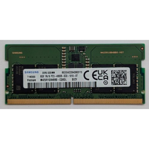 Купить Озу Samsung SODIMM DDR5 8GB 4800Mhz (M425R1GB4BB0-CQKOL) (Восстановлено продавцом, 793258) с проверкой совместимости: обзор, характеристики, цена в Киеве, Днепре, Одессе, Харькове, Украине | интернет-магазин TELEMART.UA фото