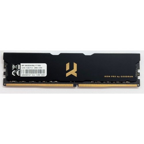 Купить Озу GoodRAM DDR4 16GB 3600Mhz IRDM Pro (IRP-3600D4V64L17/16G) (Восстановлено продавцом, 793265) с проверкой совместимости: обзор, характеристики, цена в Киеве, Днепре, Одессе, Харькове, Украине | интернет-магазин TELEMART.UA фото