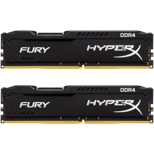 Озп Kingston DDR4 16GB (2x8GB) 2400Mhz HyperX FURY Black (HX424C15FB2K2/16) (Відновлено продавцем, 793274) купити з перевіркою сумісності: огляд, характеристики, ціна у Києві, Львові, Вінниці, Хмельницькому, Івано-Франківську, Україні | інтернет-магазин TELEMART.UA фото