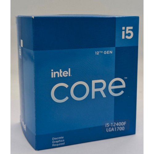 Процесор Intel Core i5-12400F 2.5(4.4)GHz 18MB s1700 Box (BX8071512400F) (Відновлено продавцем, 793281) купити з перевіркою сумісності: огляд, характеристики, ціна у Києві, Львові, Вінниці, Хмельницькому, Івано-Франківську, Україні | інтернет-магазин TELEMART.UA фото