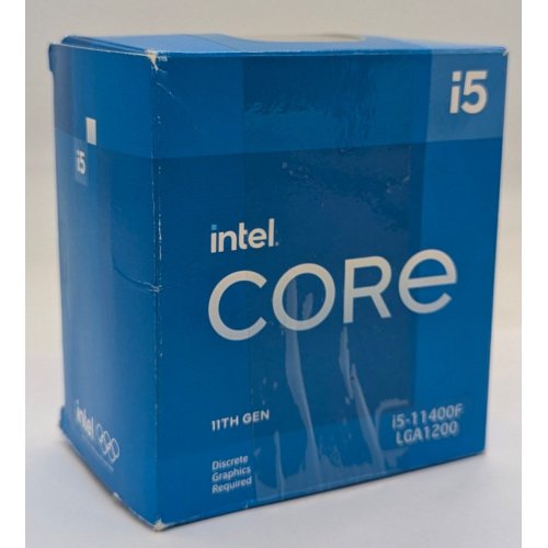 Процесор Intel Core i5-11400F 2.6(4.4)Hz 12MB s1200 Box (BX8070811400F) (Відновлено продавцем, 793284) купити з перевіркою сумісності: огляд, характеристики, ціна у Києві, Львові, Вінниці, Хмельницькому, Івано-Франківську, Україні | інтернет-магазин TELEMART.UA фото