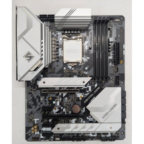 Материнська плата AsRock Z590 Steel Legend (s1200, Intel Z590) (Відновлено продавцем, 793452) купити з перевіркою сумісності: огляд, характеристики, ціна у Києві, Львові, Вінниці, Хмельницькому, Івано-Франківську, Україні | інтернет-магазин TELEMART.UA фото