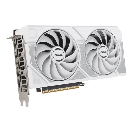 Відеокарта Asus Dual GeForce RTX 5060 OC White 8192MB (DUAL-RTX5060-O8G-WHITE) купити з перевіркою сумісності: огляд, характеристики, ціна у Києві, Львові, Вінниці, Хмельницькому, Івано-Франківську, Україні | інтернет-магазин TELEMART.UA фото