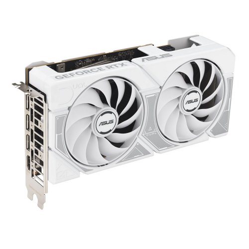 Відеокарта Asus Dual GeForce RTX 5060 OC White 8192MB (DUAL-RTX5060-O8G-WHITE) купити з перевіркою сумісності: огляд, характеристики, ціна у Києві, Львові, Вінниці, Хмельницькому, Івано-Франківську, Україні | інтернет-магазин TELEMART.UA фото