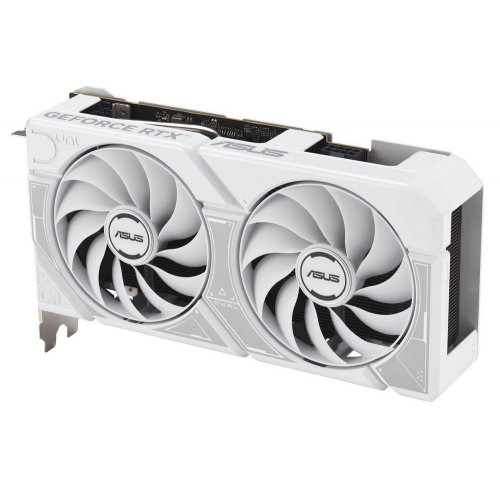Відеокарта Asus Dual GeForce RTX 5060 OC White 8192MB (DUAL-RTX5060-O8G-WHITE) купити з перевіркою сумісності: огляд, характеристики, ціна у Києві, Львові, Вінниці, Хмельницькому, Івано-Франківську, Україні | інтернет-магазин TELEMART.UA фото