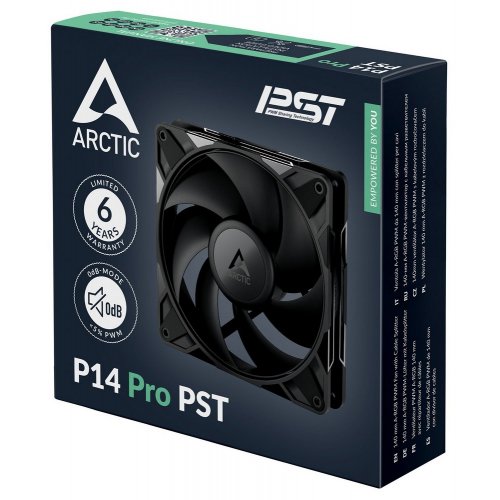 Кулер для корпуса Arctic P14 Pro PST (ACFAN00314A) Black купити з перевіркою сумісності: огляд, характеристики, ціна у Києві, Львові, Вінниці, Хмельницькому, Івано-Франківську, Україні | інтернет-магазин TELEMART.UA фото
