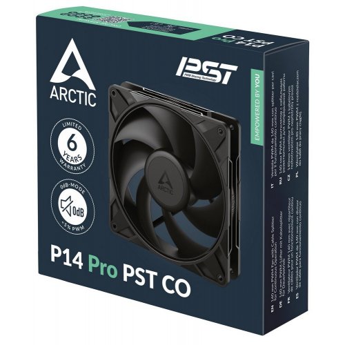 Кулер для корпуса Arctic P14 Pro PST CO (ACFAN00316A) Black купити з перевіркою сумісності: огляд, характеристики, ціна у Києві, Львові, Вінниці, Хмельницькому, Івано-Франківську, Україні | інтернет-магазин TELEMART.UA фото