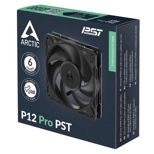 Кулер для корпуса Arctic P12 Pro PST (ACFAN00306A) Black купити з перевіркою сумісності: огляд, характеристики, ціна у Києві, Львові, Вінниці, Хмельницькому, Івано-Франківську, Україні | інтернет-магазин TELEMART.UA фото