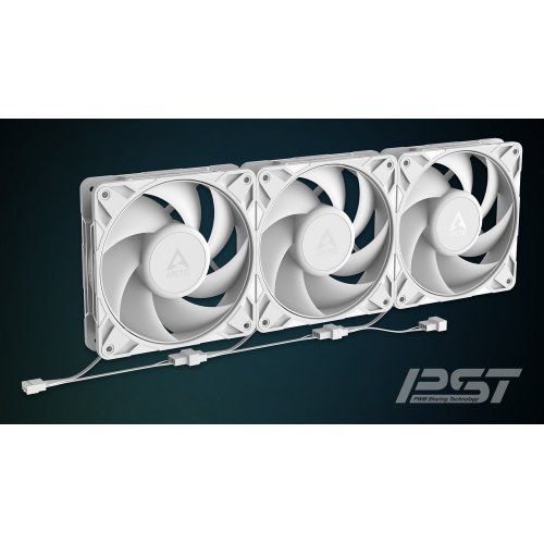 Кулер для корпуса Arctic P12 Pro PST (ACFAN00308A) White купити з перевіркою сумісності: огляд, характеристики, ціна у Києві, Львові, Вінниці, Хмельницькому, Івано-Франківську, Україні | інтернет-магазин TELEMART.UA фото