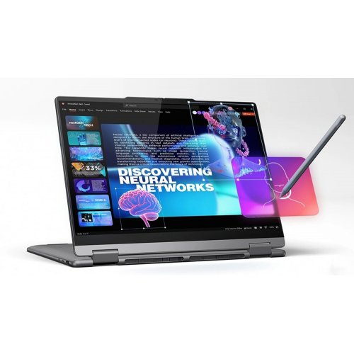 Купити Ноутбук Lenovo Yoga 7 2 in 1 14ILL10 (83JQ009WRA) Luna Grey - ціна в Києві, Львові, Вінниці, Хмельницькому, Франківську, Україні | інтернет-магазин TELEMART.UA фото