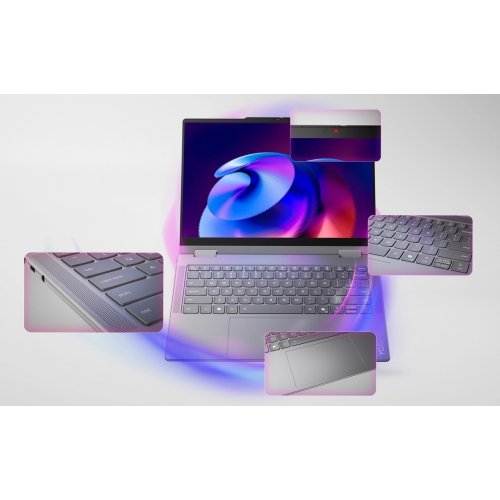 Купити Ноутбук Lenovo Yoga 7 2 in 1 14ILL10 (83JQ009WRA) Luna Grey - ціна в Києві, Львові, Вінниці, Хмельницькому, Франківську, Україні | інтернет-магазин TELEMART.UA фото