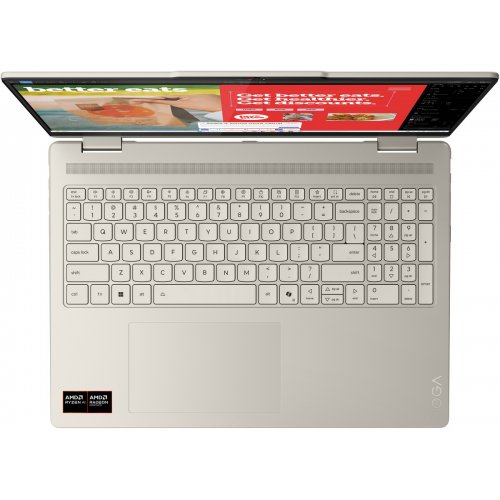 Купить Ноутбук Lenovo Yoga 7 2 in 1 16AKP10 (83JU001LRA) Seashell - цена в Харькове, Киеве, Днепре, Одессе
в интернет-магазине Telemart фото